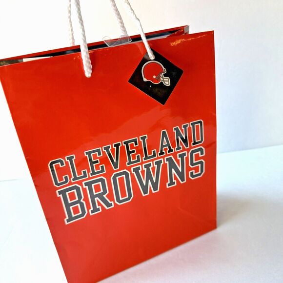 NFL Cleveland Browns Medium Gift Bag M Cleveland Browns Bag - Picture 4 of 7